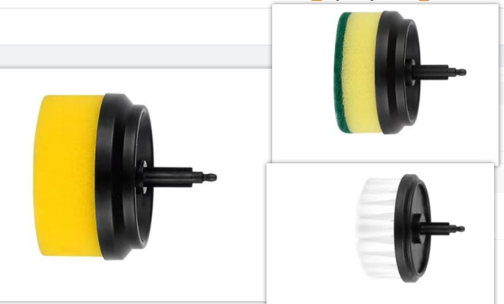 USB Rechargeable Automatic Kitchen Cleaning Brush in use for cleaning a stainless steel bowl with soapy water.