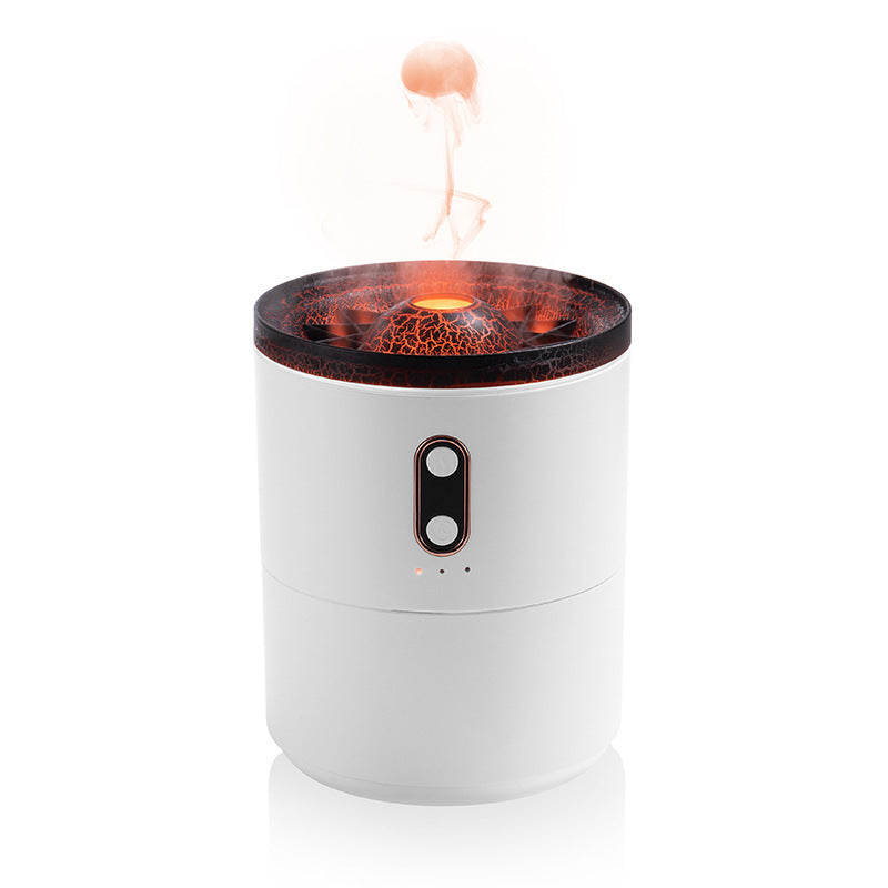 Volcanic Flame Aroma Essential Oil Diffuser | USB Portable with mist and LED light for aromatherapy.