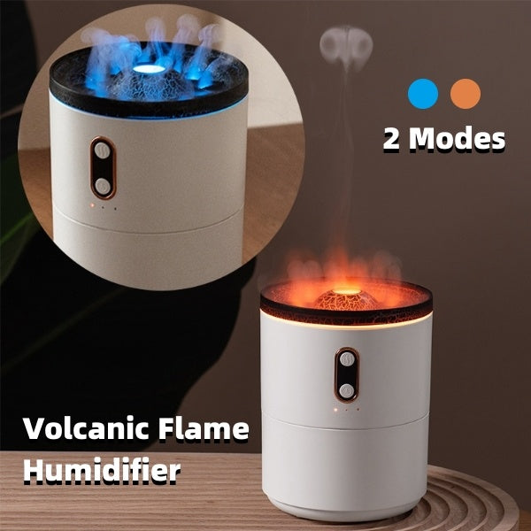 Volcanic Flame Aroma Essential Oil Diffuser | USB Portable with mist and LED light for aromatherapy.